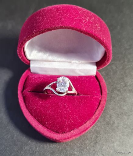 Красивое кольцо серебро 925, лот#10, С РУБЛЯ! МНОГО ЛОТОВ С РУБЛЯ БЕЗ МЦ!