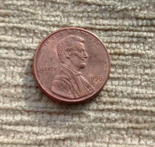 Werty71 США 1 цент 1998 D