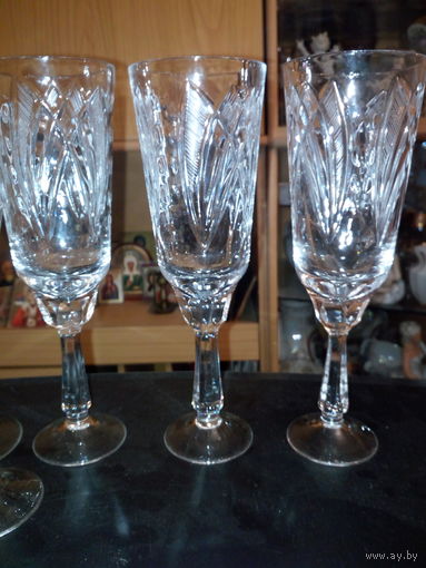 Бокалы хрусталь 19см."ЛОТОС"