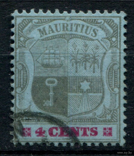 Британские колонии - Маврикий - 1904/05г. - герб, 4 с - 1 марка - гашёная. Без МЦ!