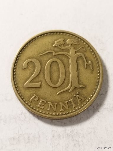 Финляндия 20 пенни 1963