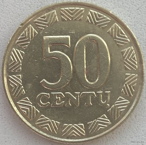 Литва 50 центов 1998 г.
