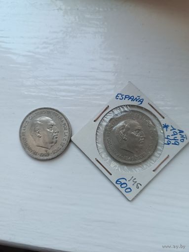 ИСПАНИЯ 1949г.2 шт.