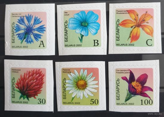 2002 Шестой выпуск стандартных марок Беларусь