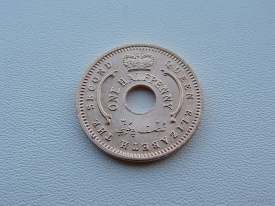 Нигерия. 1/2 пенни 1959 год  KM#1  Редкая!!!  Тираж: 52.800.000 шт