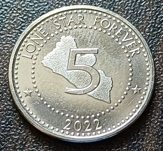 Либерия 5 долларов, 2022    ( 1-1-8 )