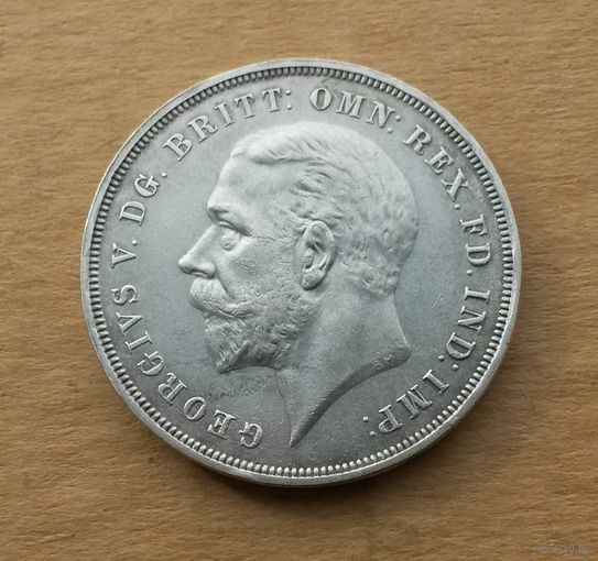 Великобритания, крона 1935 г., серебро 0.500, 25 лет царствования Георга V (1910-1936)