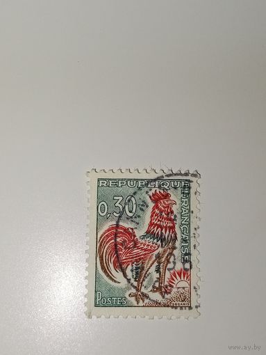 Франция год 1965 год Стандарт Галльский петух
