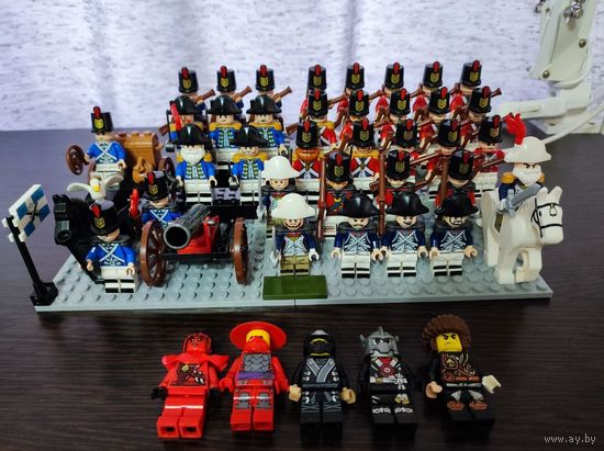 Минифигурки лего конструктор lego аналог солдатики аксессуары детали пушки конь Ниндзяго Ninjago набор человечки
