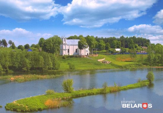 Планета Беларусь 2016 открытка костёл Вишнёво Минская область