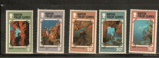 Виргинские острова-1978(Мих.328-332) , **  , Морская  Фауна, Рыбы
