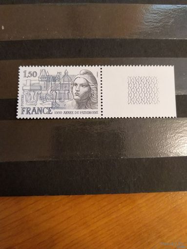 1980 Франция Марианна архитектура чистая MNH** с полем выпускалась одиночкой (4-12)