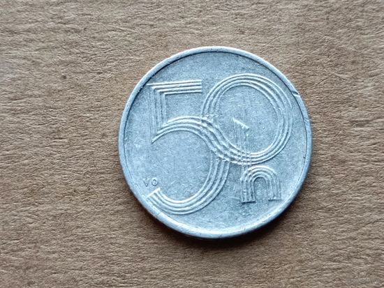 Чехия 50 геллеров, 1993г. (D-107)