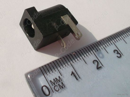 Гнездо питания 5.5х2.5 мм, в плату