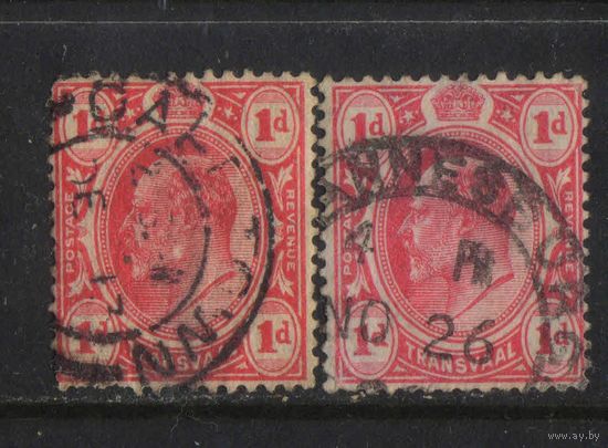 GB Колонии Трансвааль 1905  EVII Надп Стандарт #131