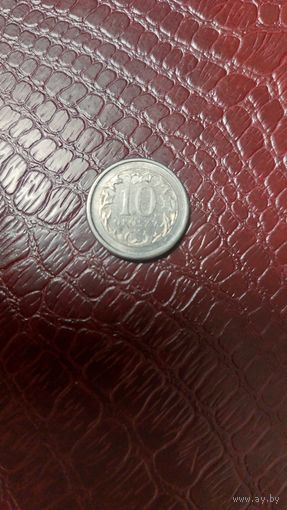 Монета 10 грошей 2000г. Польша. Неплохая!