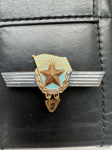 Значок. Сверхсрочника за выслугу 2 года в ВВС СССР. тяжелый