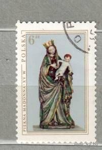 PIEKNA MADONNA. 1 марка. Религия, гаш. Польша.