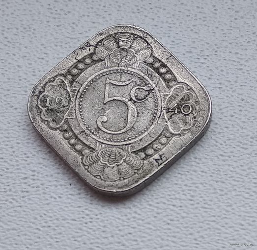 Нидерланды 5 центов, 1940 7-1-41
