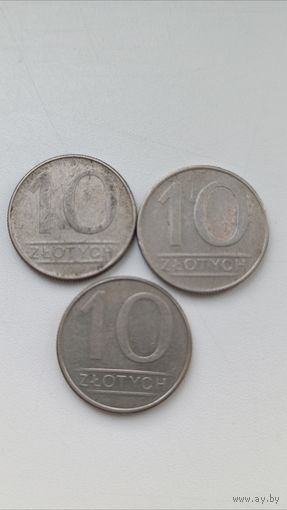 Польша. 10 злотых 1988 года.