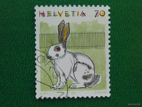 Швейцария 1991г. Фауна.