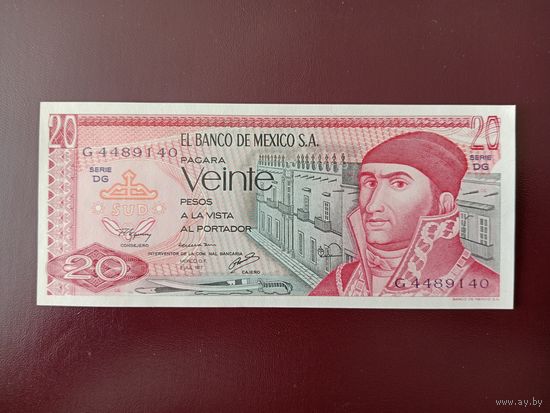 Мексика 20 песо 1977 UNC
