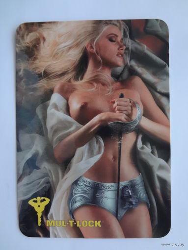 Календарик 2001 г. Mul-t-lock.