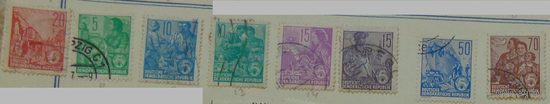 Выполнение пятилетнего плана. ГДР. Дата выпуска:1953-1955      8 шт