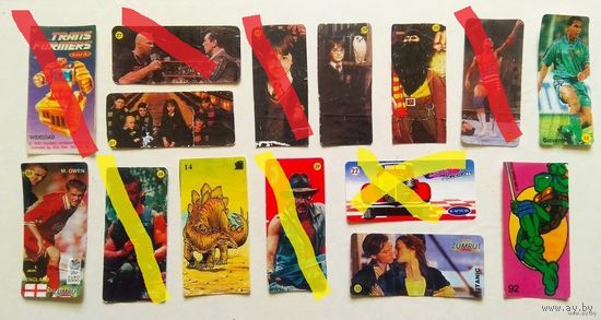 Наклейки от жвачки #19. Цена за одну наклейку (см. описание)