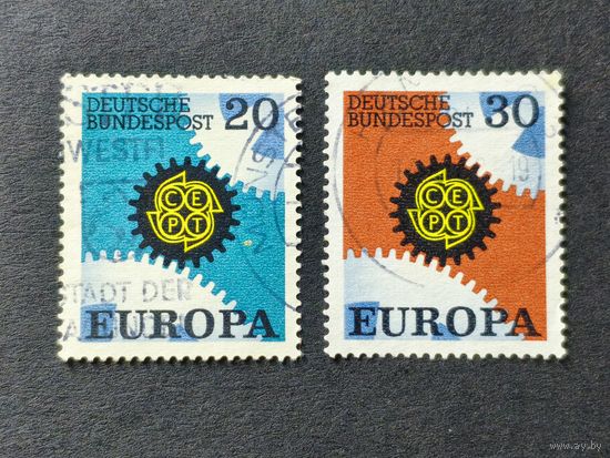 Германия 1967. Европа (C.E.P.T.) 1967 - Шестерёнки. Полная серия