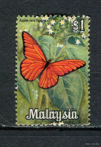 Малайзия - 1970 - Бабочки 1$ - [Mi.67] - 1 марка. Гашеная.  (LOT Gv20)-T3P31