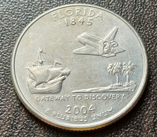 США , 2004    D    Квотер штата Флорида    ( 1-7-6 )