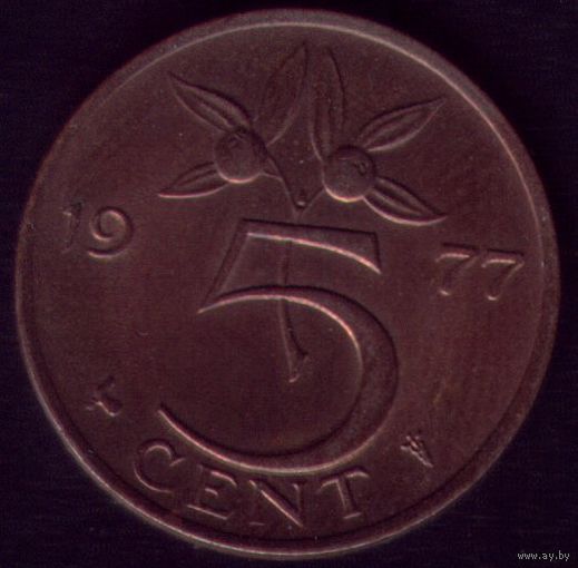5 центов 1977 год Нидерланды