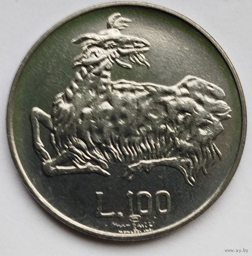 Сан-Марино 100 лир 1974 UNC