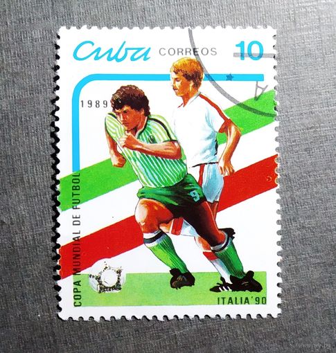 Марка Куба 1989 год Чемпионат мира по футболу