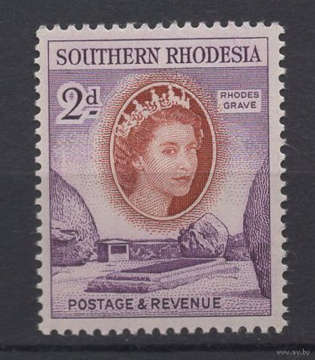 Южная Родезия / Southern Rhodesia 1953** 2d, надгробие Родеса