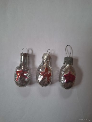 Елочные мини игрушки Баклажка из армянского набора Малютка