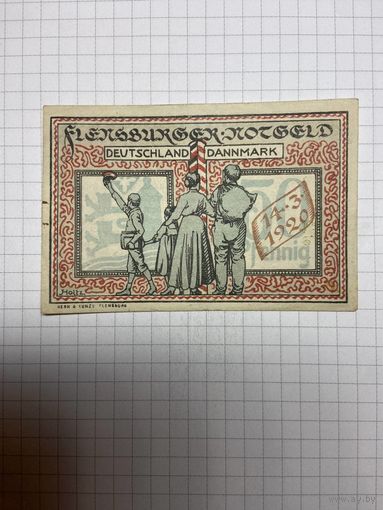 Нотгельд 50 пфеннигов (Германия Веймарская республика). -2612