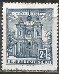 Австрия. Городская церковь. 1958г. Mi#1049.