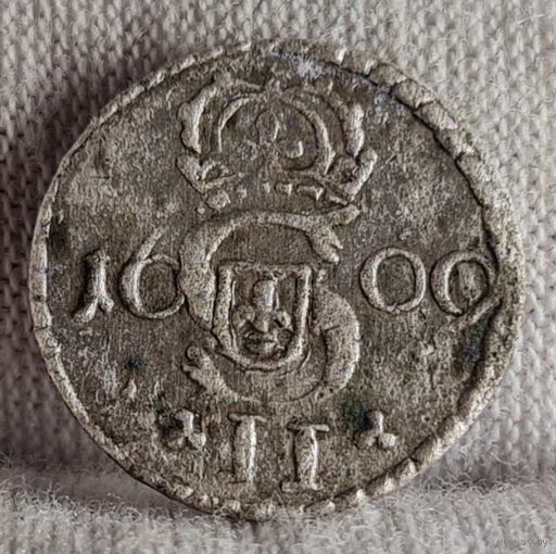 2 денара, двойной денарий 1609 года, Сигизмунд II, Литва, м.д. Вильно, РЕДКИЙ R3 ХОРОШИЙ СОХРАН!