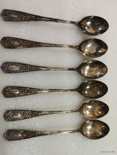 Ложки чайные Амулет, мельхиор. Кольчугино, СССР