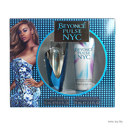 ПОДАРОЧНЫЙ НАБОР Beyonce Pulse NYC EDP 15мл + лосьон д/тела 75мл