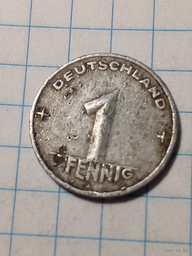 1 Пфенниги ГДР 1953 год