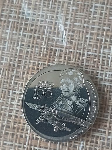 1,5 евро unc Литва 2025