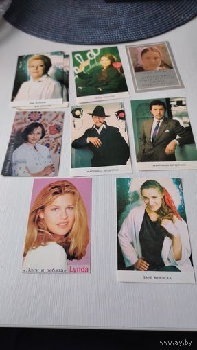 Календарики СССР. Артисты кино. 38 штук.