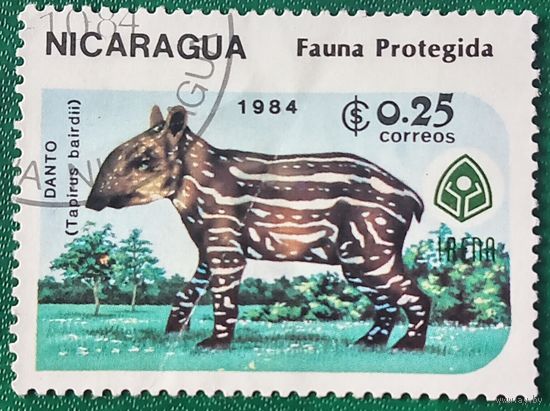 Никарагуа 1984. Tapirus bairdii