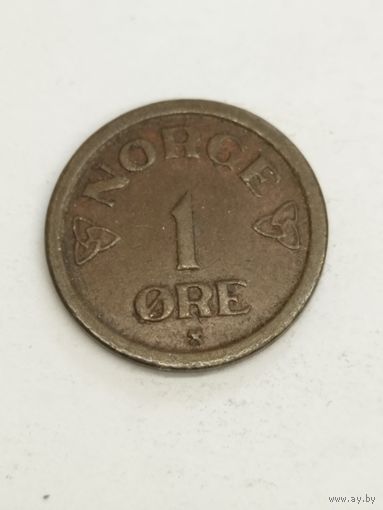 Норвегия 1 оре 1957