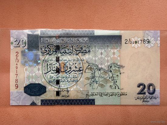 Ливия. 20 динаров 2009 г. UNC