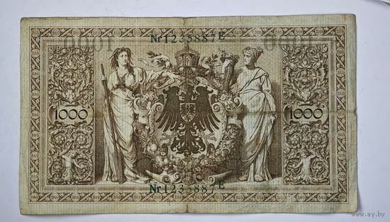 1910 год 1000 марок Германия