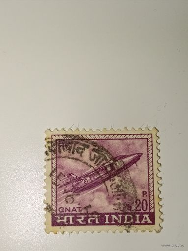 Индия 1967 посвященная истребителю Folland Gnat.
